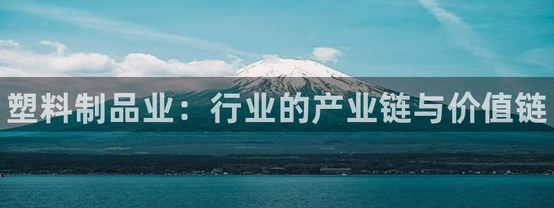 太阳商城贵宾会：塑料制品业：行业的产业链与价值链