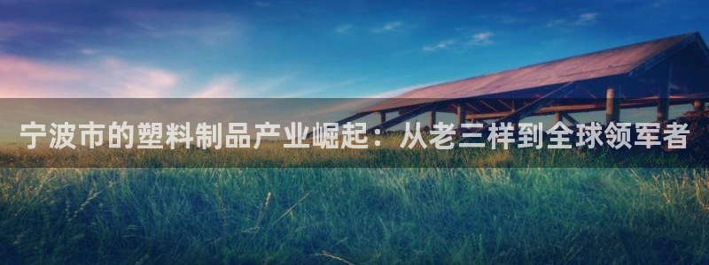 063801太阳集团备用网址：宁波市的塑料制品产业崛起：从老